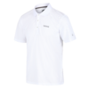 Polo blanco de manga corta con tapeta de botones