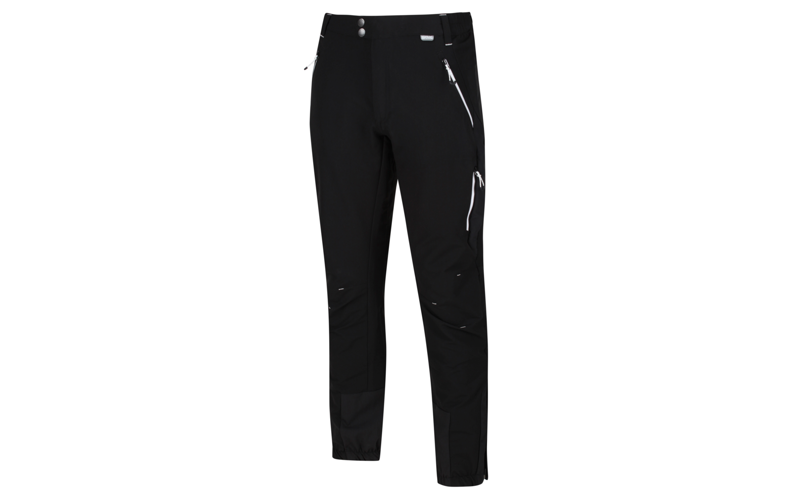Zwarte lange broek met ritszakken