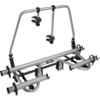 Metal frame with brackets and screws, white background