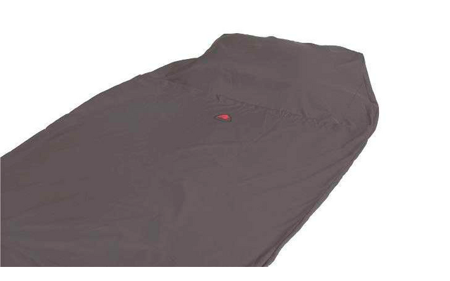 Brauner Schlafsack auf weißem Hintergrund