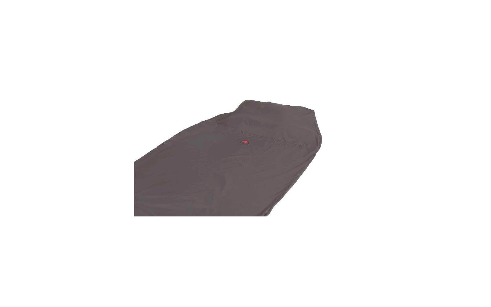 Brauner Schlafsack auf weißem Hintergrund