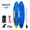 Aufblasbares Stand-up-Paddle-Board mit Zubehör, inklusive Pumpe, Finne, Leash und Rucksack