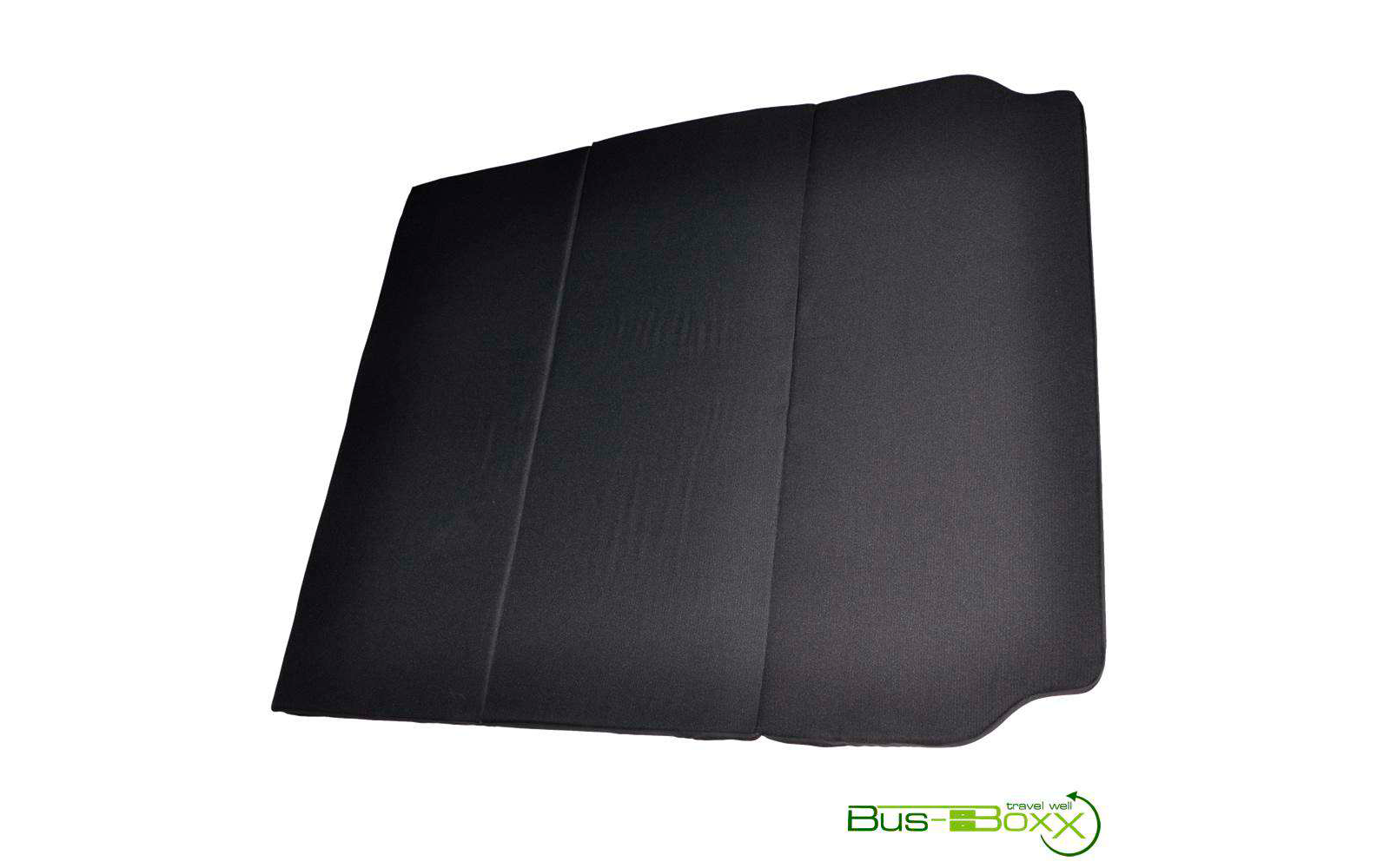 Dark gray rectangular mat with a beveled corner