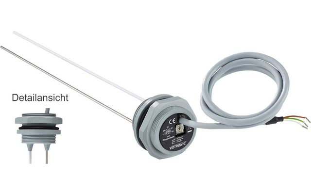 Elektronischer Temperatursensor mit zwei Messsonden und Kabel
