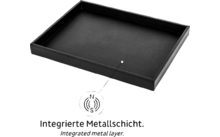 silwy® metalen dienblad lederlook 41,5 x 31,5 x 4 cm