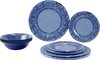 Gimex Stone Line Geschirr-Set 12-tlg. azure für 4 Personen