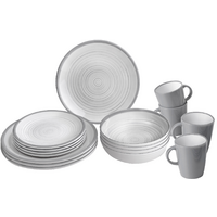 Vajilla de 16 piezas de melamina Bellagio Brunner