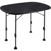 Brunner Linear Campingtisch schwarz 130 x 90 x H63/83 cm	