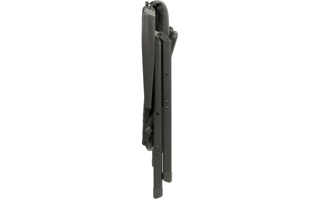 Stylo à bille noir avec clip argenté, couché sur le côté sur fond blanc
