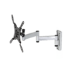 Support mural pivotant argenté pour télévision avec bras réglable