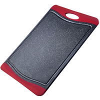 Westmark Schneidbrett 36,5 x 25 cm schwarz/rot