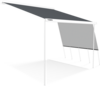 Dometic Sunprotect small Seitenwand, Sonnenschutz Markise Vorderwand
