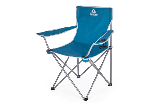 Blau-weißes quadratisches Verkehrsschild mit einem weißen Pfeil nach links