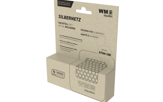 Verpakking van een thermolaminator product, beige en bruin, met tekst en productafbeelding