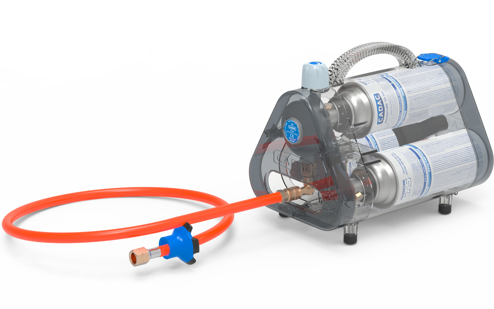 Ein blauer Himmel mit weißen Wolken über einem grünen Feld