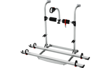 Fahrradträger aus Metall mit Halterungen und Befestigungselementen