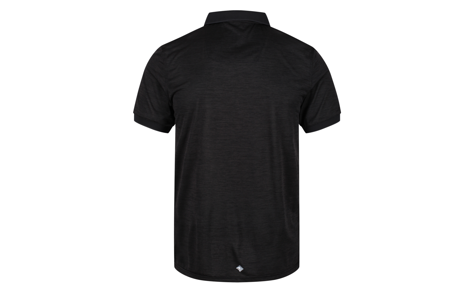 Zwart T-shirt met ronde hals, voorkant niet zichtbaar