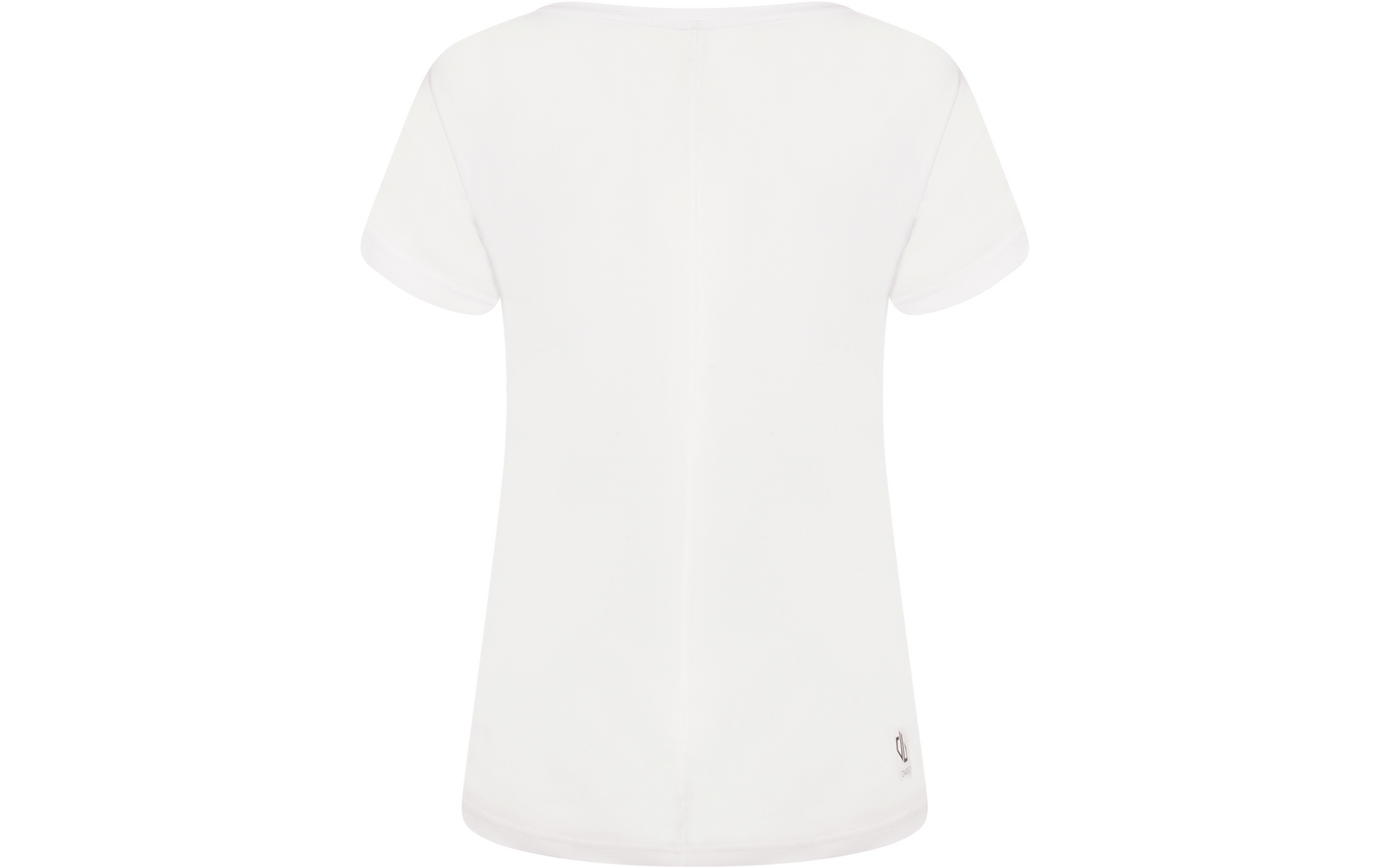 T-shirt blanc à manches courtes, vue de dos