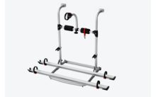 Fahrradträger aus Metall mit Halterungen und Befestigungselementen