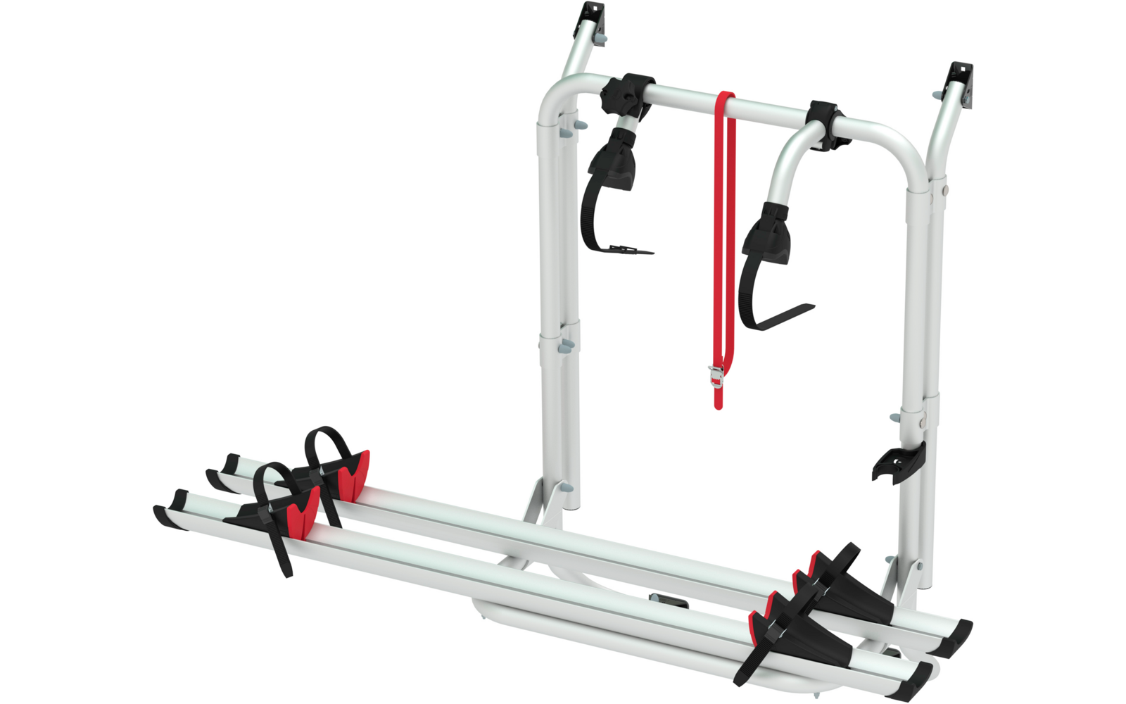 Ein braunes und weißes Kaninchen sitzt auf einem grünen Grasfeld