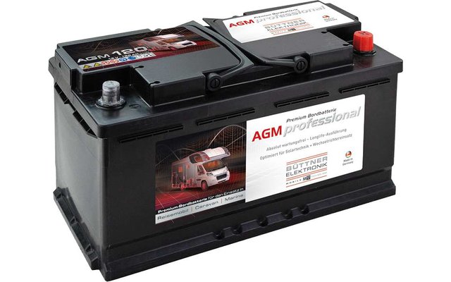 12V 80Ah AGM Versorgungsbatterie Bordbatterie Wohnmobil Batterie