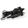 Schwarzes Kfz-Ladekabel mit Zigarettenanzünder-Stecker