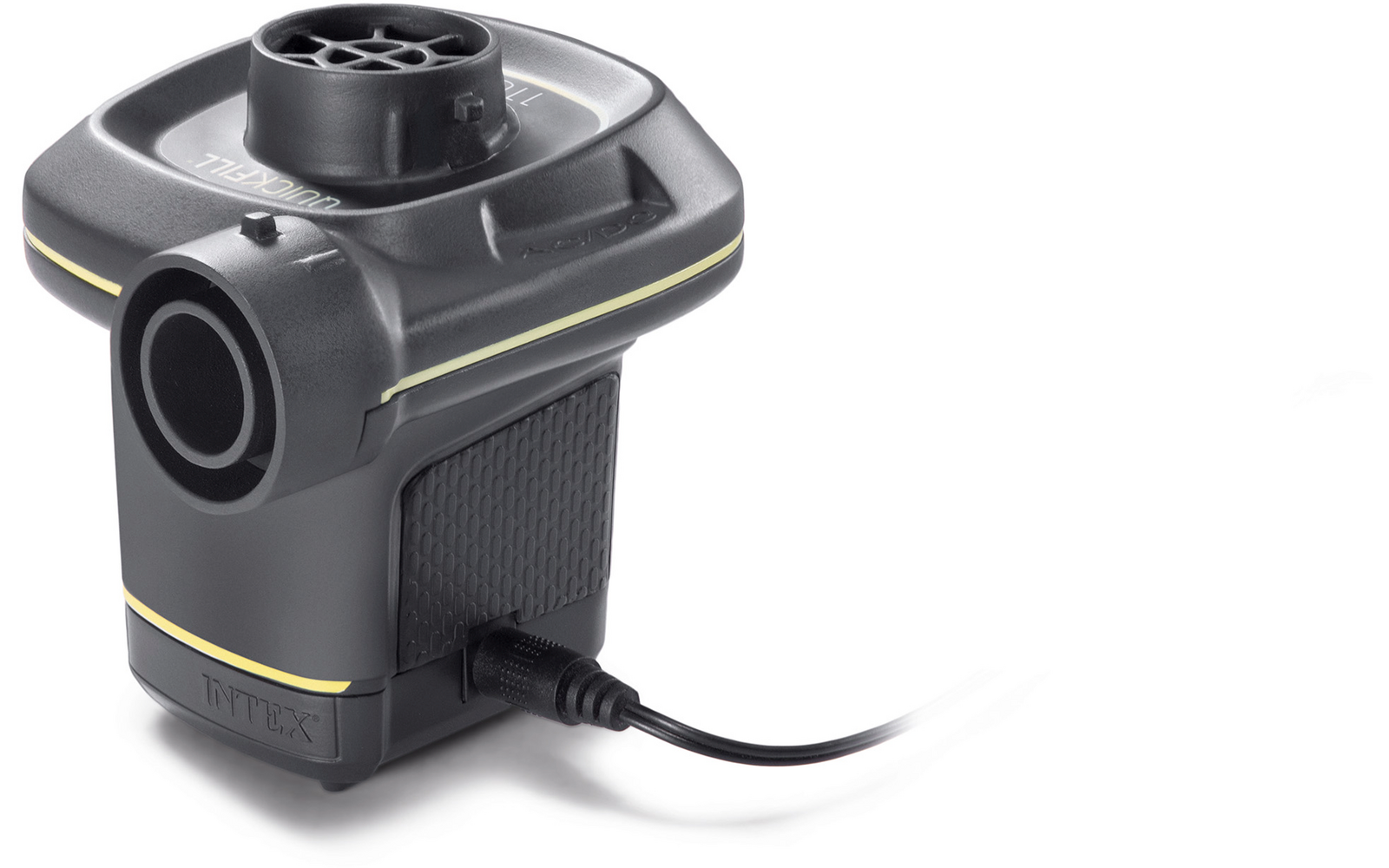 Elektronisches Gerät mit Kabel auf weißem Hintergrund