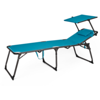 Berger Slimline Dreibein Sonnenliege hellblau