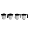 Flamefield Stacking Mug Becher 4er Set 350 ml grey
