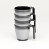 Flamefield Stacking Mug Becher 4er Set 350 ml grey