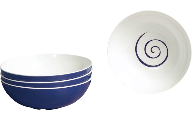 Gimex Twist Cereal Bowl Set of 4 Blue