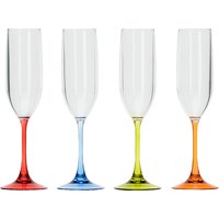 Flamefield Polyacryl Sektgläser 125 ml 4er Set