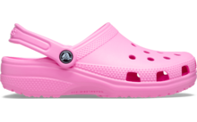 Ein rosa Kunststoff-Clog mit Belüftungslöchern