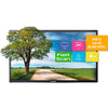 Television displaying landscape with tree, road, and blue sky