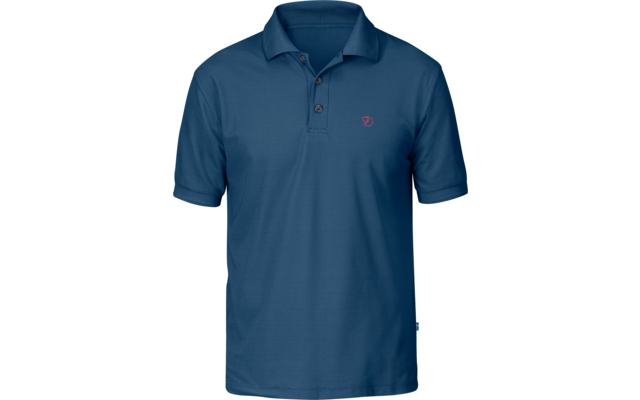 Blauw herenshirt met korte mouwen en knoopsluiting