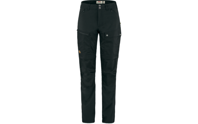 Schwarze lange Hose mit Taschen und Knöpfen