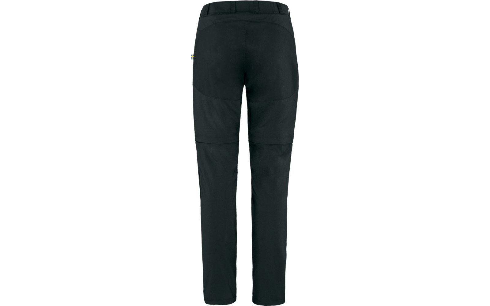 Schwarze Hose von hinten aufgenommen