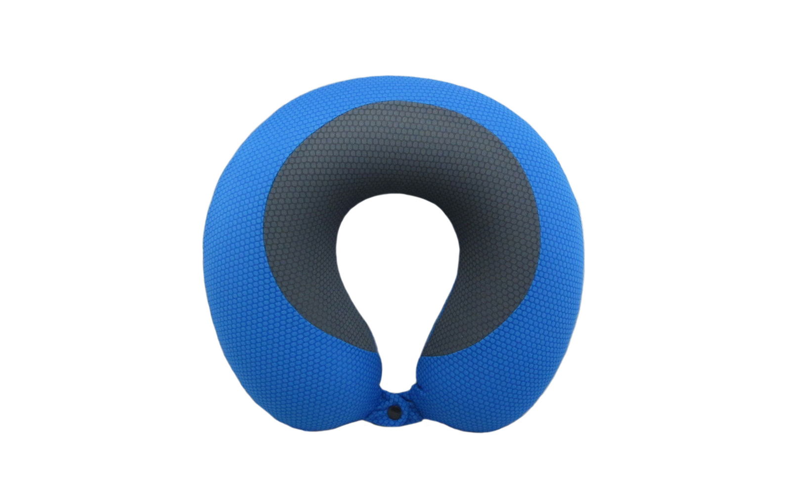 Blue kettle with handle on white background