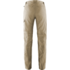 Een beige broek op een witte achtergrond