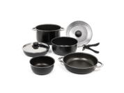 Berger Alu Topf-Set mit Antihaftbeschichtung stapelbar 9 teilig