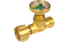 GasStop emergency shut-off valve for propane gas cylinders