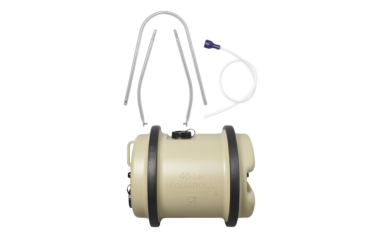 Elektronisches Messgerät mit Kabel und Stecker auf weißem Hintergrund