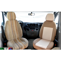 Housse de si&egrave;ge beige Mercury 2 pi&egrave;ces Ideatermica