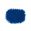 Blue, stinging nettle-like abstract shape on white background
