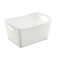 Koziol BOXXX M Aufbewahrungsbox 3,5 Liter recycled white