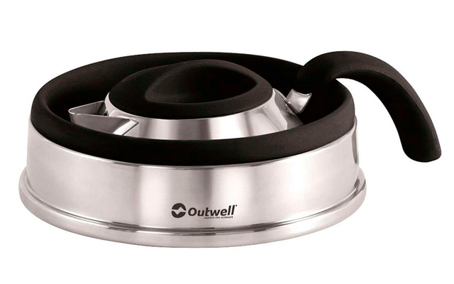 Stainless steel kettle lid with black handle