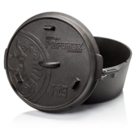Petromax Dutch Oven vuurpot 7,5 liter met deksel en vlakke bodem