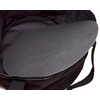Bolso de hombro negro de tela cerrado