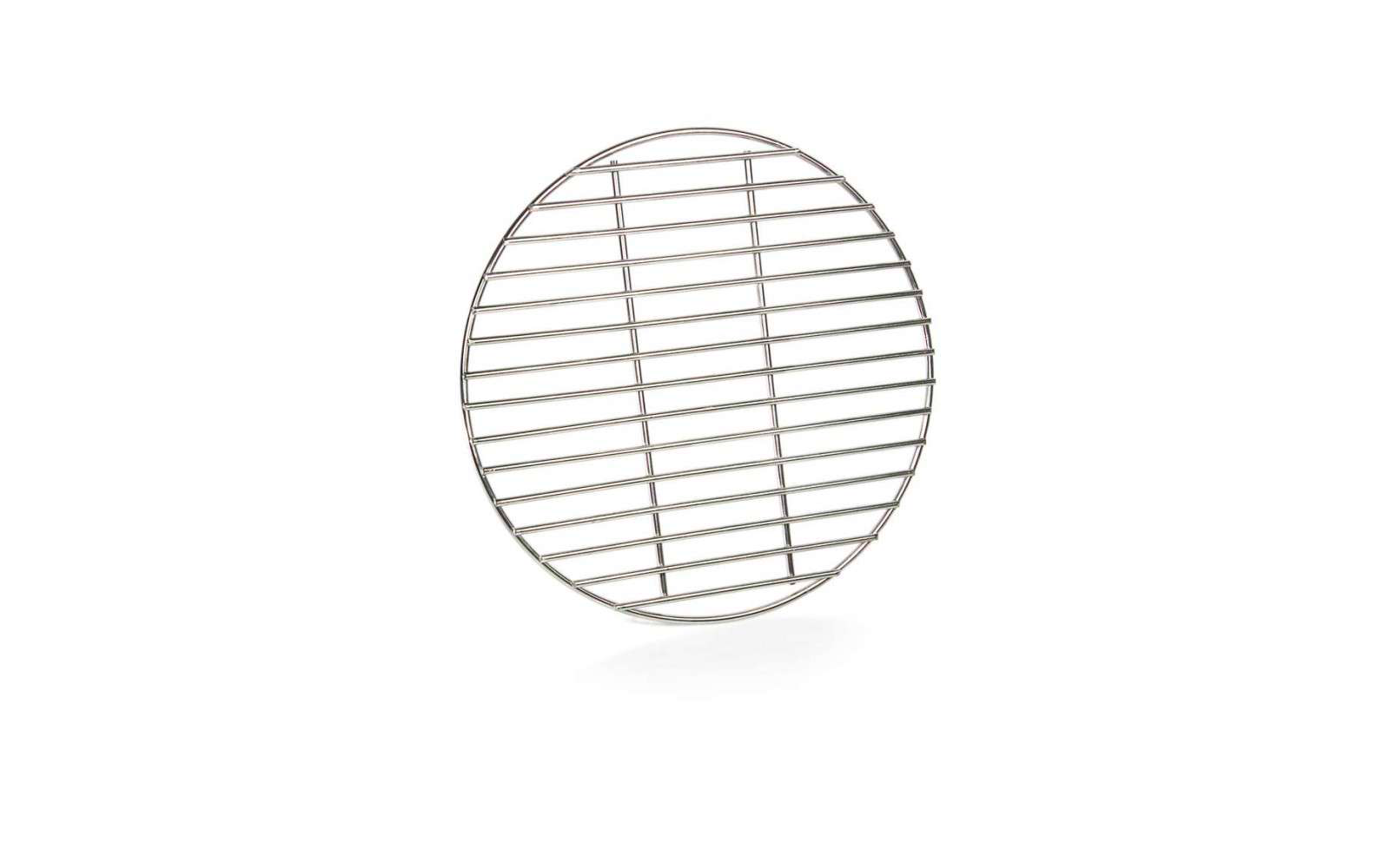Grille de barbecue métallique ronde avec fils parallèles