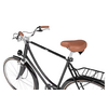 Vélo noir avec selle et poignées marron